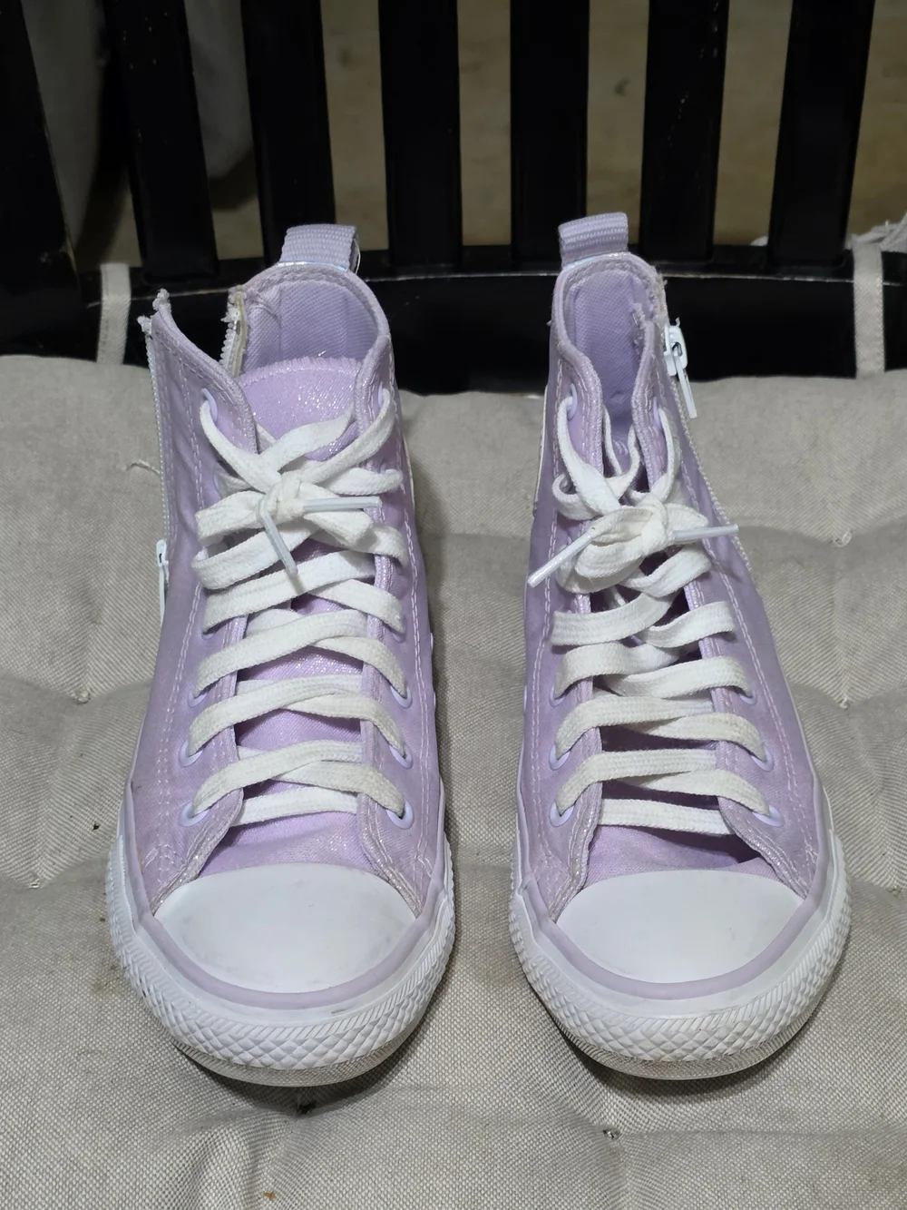 Converse KIDS  Higt-top Gliter Sneaker In Pink Us3d Size 2